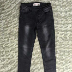 Faded Black High-Waisted Jeggings